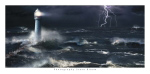 LIGHTNING AT THE LIGHTHOUSE Steve  Bloom