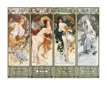Les Saisons Alphonse  Mucha