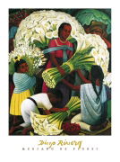 MERCADO DE FLORES Diego  Rivera