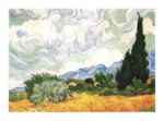 Paysage avec cypres Vincent  van Gogh