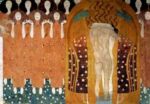 Here's a Kiss to the Whole World, detail of the Beethoven Frieze, 1902 Gustav  Klimt