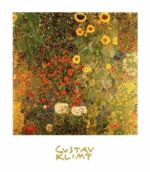 Bauerngarten mit Sonnenblumen um 1905 - 06 Gustav  Klimt