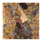 Lady with fan Gustav  Klimt