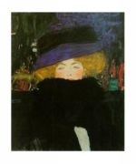 Lady with hat Gustav  Klimt