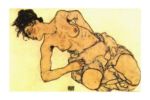 Knielende Halfnaakte Egon  Schiele