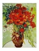 Vase avec maguerites et coquelicots Vincent  van Gogh