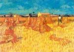 Wheat Fieldwhith Sheaves, 1888 Vincent  van Gogh