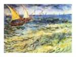 Seascape at Saintes - Maries  Vincent  van Gogh