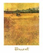 Oat field with a view of Arles Vincent  van Gogh