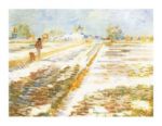 Paysage enneige Vincent  van Gogh
