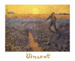 Seminatore col sole che tramonta Vincent  van Gogh