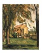 Chestnut - trees and farm at "Jas de Bouffan" Paul  Cezanne