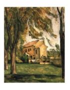 Chestnut - trees and farm at "Jas de Bouffan" Paul  Cezanne