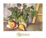 Plate with fruit and earthenware Paul  Cezanne