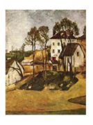 The Dr. Gachet's house at Auvers Paul  Cezanne