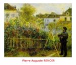 Monet painting in his garden Pierre - Auguste  Renoir
