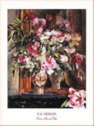 Peonies, Lilas and Tulips Pierre - Auguste  Renoir