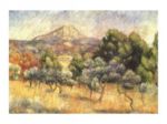 Le mont Sainte - Victoire Pierre - Auguste  Renoir