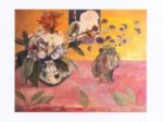 Flowers and a Japanese print, 1889 Pierre - Auguste  Renoir