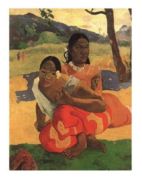 Deux Thaitiennes accroupiees Paul  Gauguin