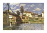 Bridge at Villeneuve - la - Garenne Alfred   Sisley