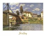Bridge at Villeneuve - la - Garenne Alfred   Sisley