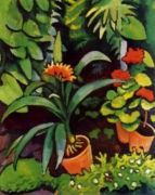 Blumen im Garten August  Macke