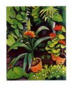 Blumen im Garten August  Macke