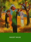 A women in a green jacket August  Macke