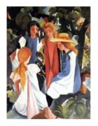 Fours girls August  Macke