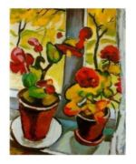 Blumen am Fenster August  Macke