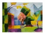 Garten am thuner see August  Macke
