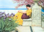 Under the Blossom that Hangs on the Bough, 1917 John William  Godward