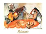 Laying nude and Musician Pablo  Picasso