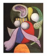 Femme a la fleur, 1932 Pablo  Picasso