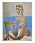 Baigneuse assise au bord de la mer, 1930 Pablo  Picasso