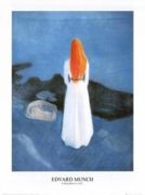 Young girl on a jetty Edvard  Munch