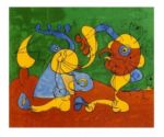 Adlige in der Fallgrube, lithographie Joan  Miro