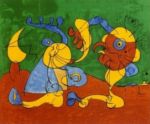 Adlige in der Fallgrube, lithographie Joan  Miro