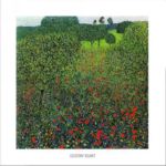 Field of poppies Gustav  Klimt