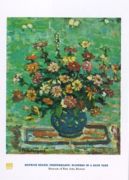 Flowers in a Blue Vase Maurice Brazil  Prendergast