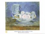 White Flowers in a Bowl Berthe  Morisot