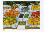 Fruit Displayed on a Stand Gustave  Caillebotte