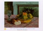 Bowl of Pears, Bread, and a Glass on a Table Albert  Andre