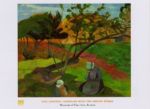 Landscape with Two Breton Women Paul  Gauguin