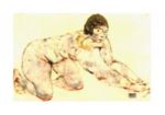 Kneeling nude Egon  Schiele