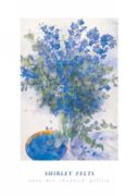 Eucalyptus & Delphiniums Shirley  Felts