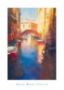 Canal with Orange Bridge Cecil  Rice