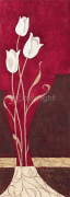 WHITE TULIPS I Teresa  Angelli