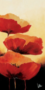 THREE RED POPPIES I Jettie  Roseboom